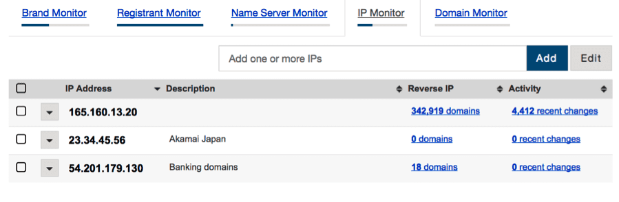 Adding IP Addresses