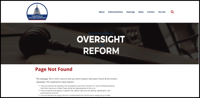 Cache 22 Image 1- Oversight Reform 