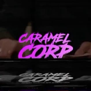 One variation of CaramelCorp logo and branding, likely created by the threat actor “Mazafaker.”