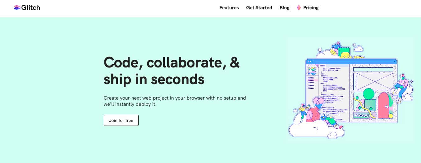 Glitch- the company behind Stack Exchange, Trello, and other software development tooling— provides a web-based tool with a built-in code editor that can run and host software projects from simple websites to large applications